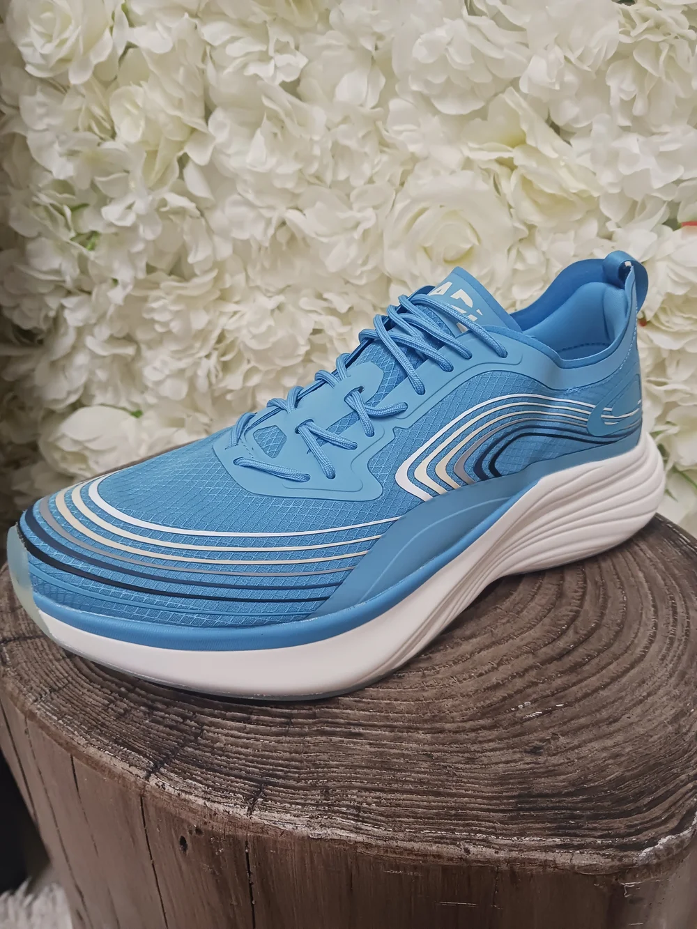 Men's Light Blue Athletic Trainer with Cushioned Sole
